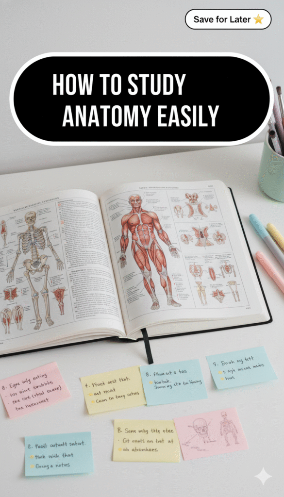 how to study anatomy easily