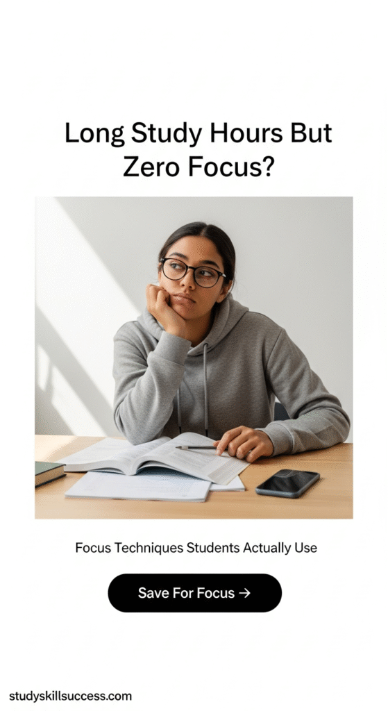 long study hours but zero focus