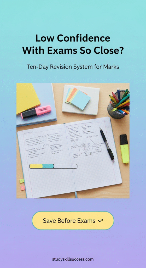 low confidence with exams so close