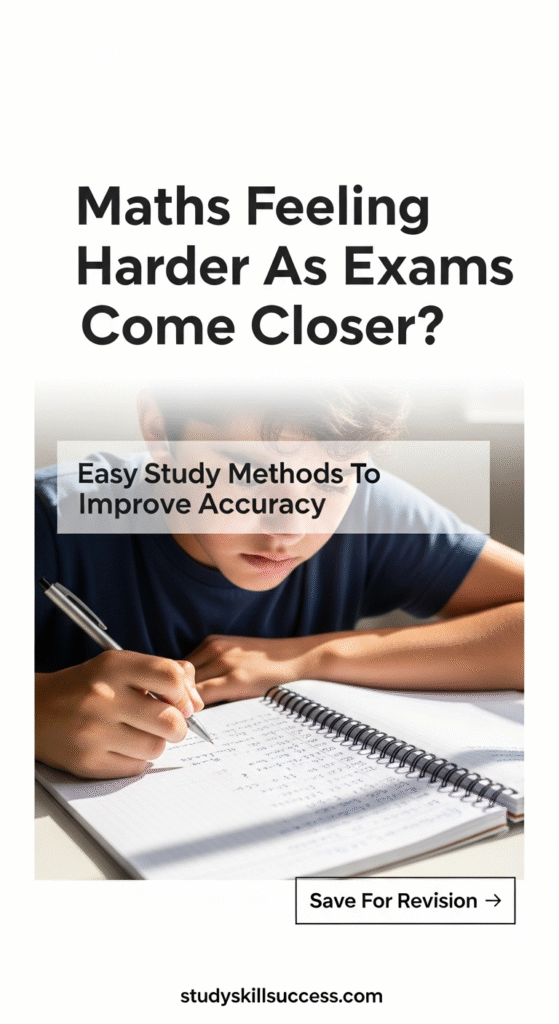 maths feeling harder as exams come closer