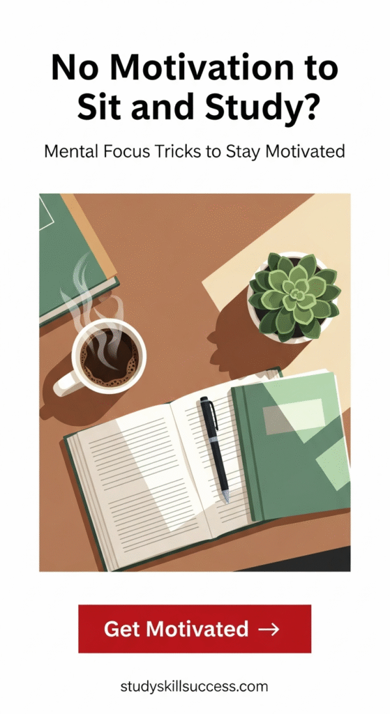 no motivation to sit and study