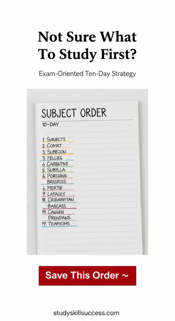 not sure what to study first