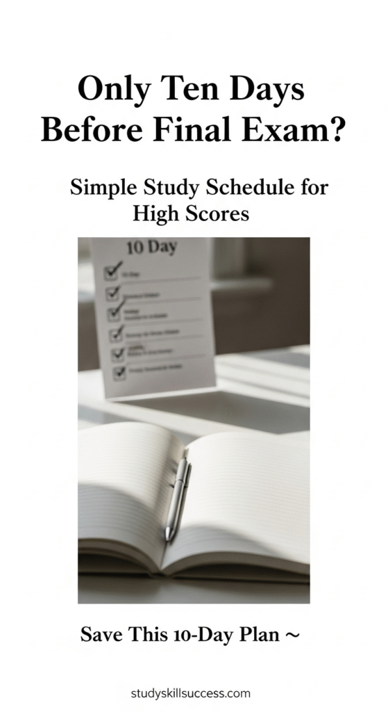 only 10 days before final exam