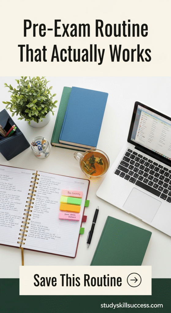 pre exam routine that actually works