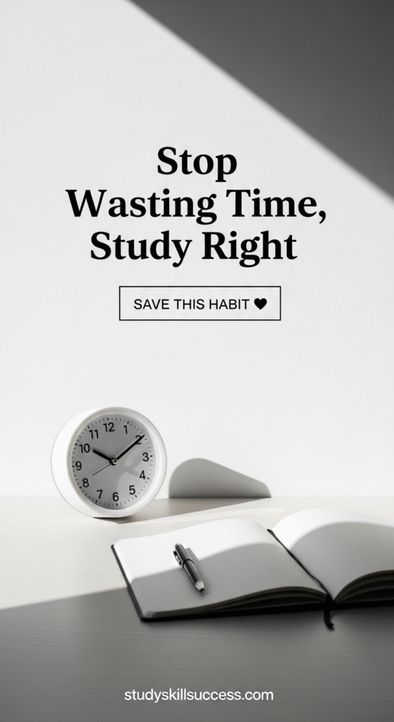 stop wasting time, study right