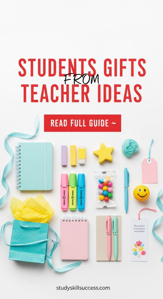 students gifts from teacher ideas