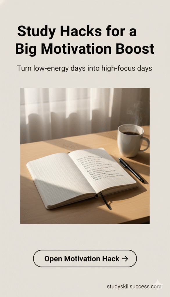 study hacks for exam motivation