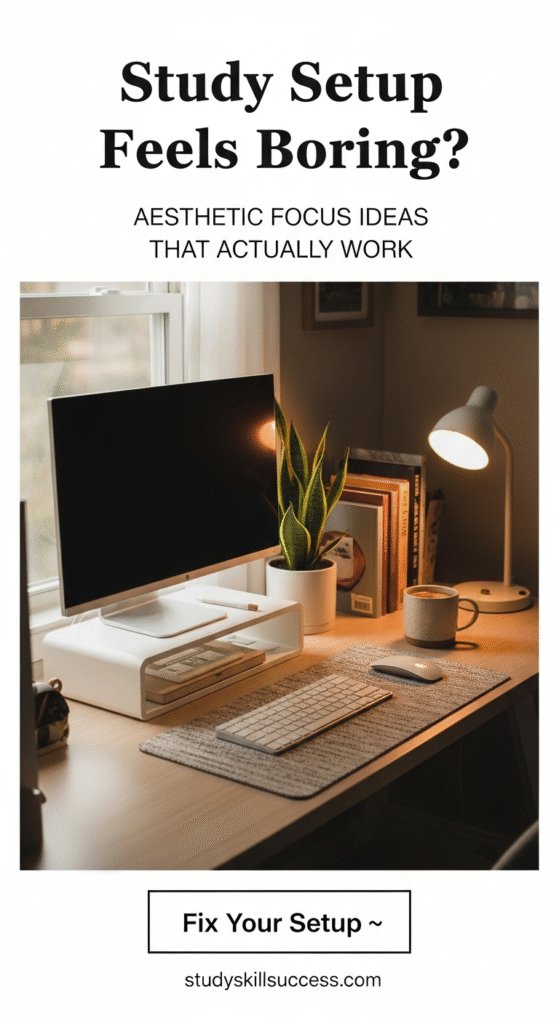 study setup feels boring