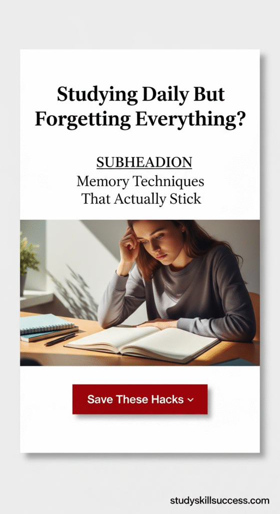 studying daily but forgetting everything