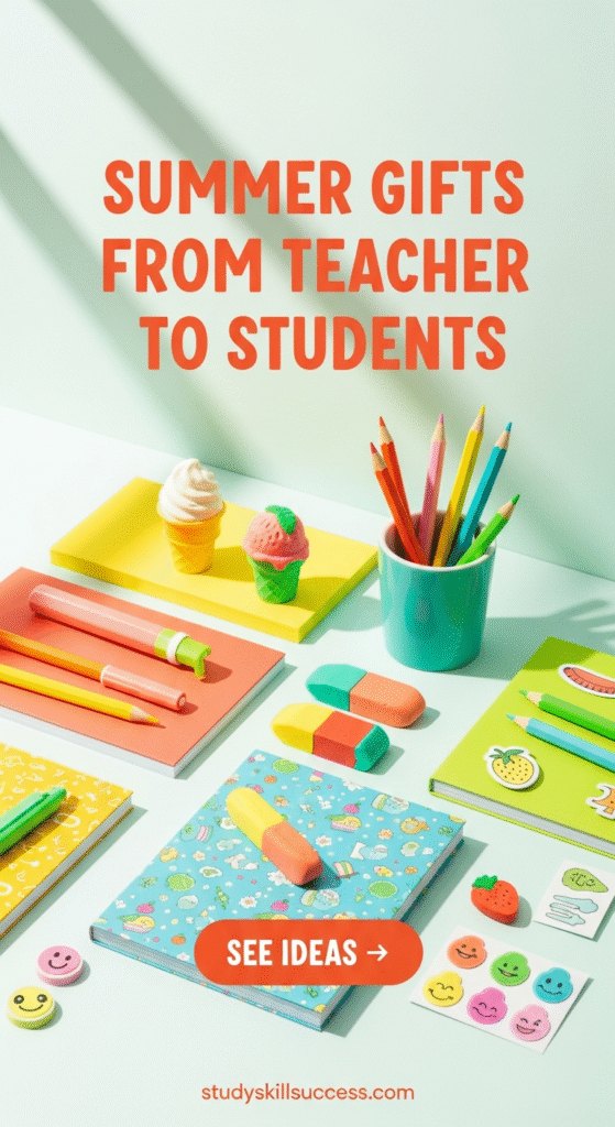 summer gifts from teacher to students