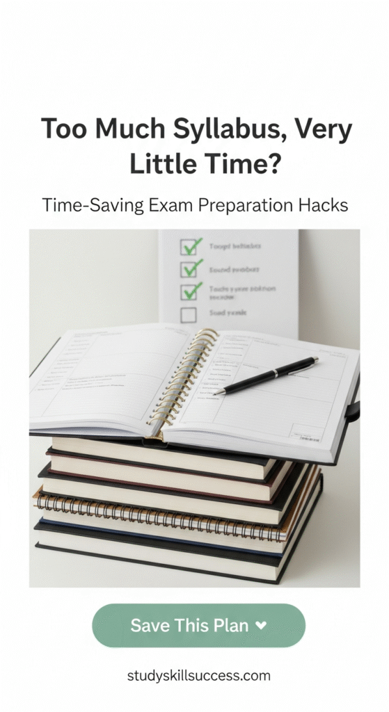 too much syllabus, very little time