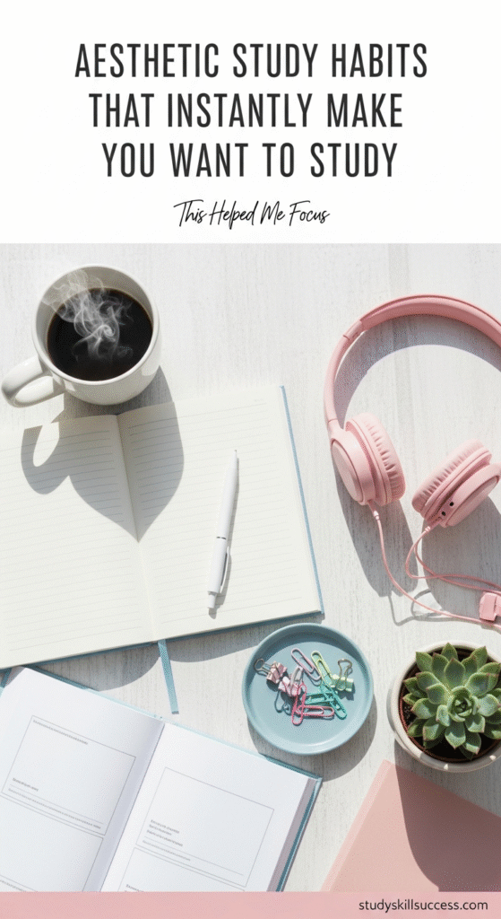 aesthetic study habits that instantly make you want to study