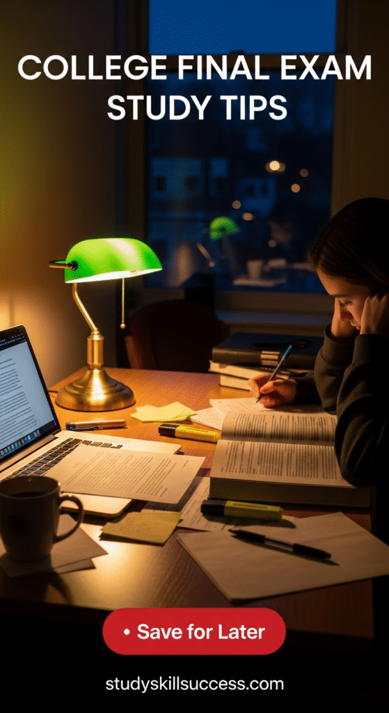 college final exam study tips