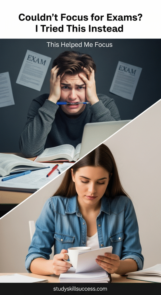 couldn’t focus for exams i tried this instead