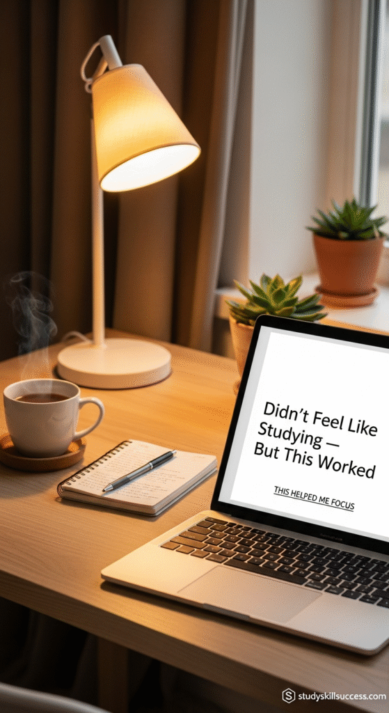 didn’t feel like studying — but this worked