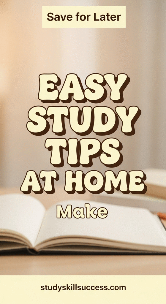 easy study tips at home
