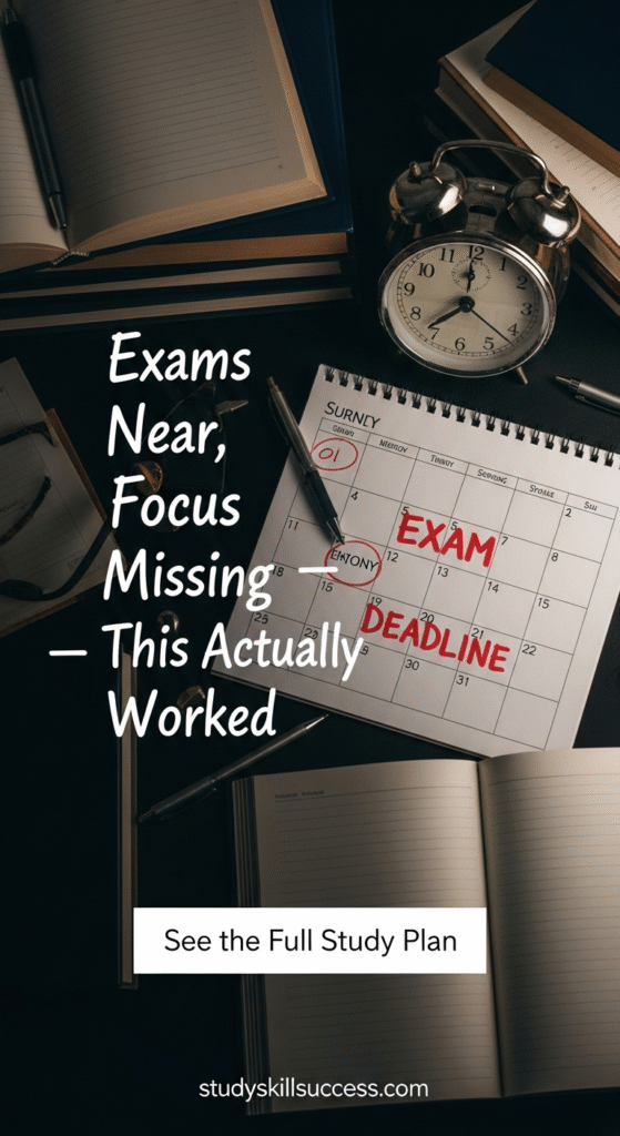 exams near, focus missing — this actually worked