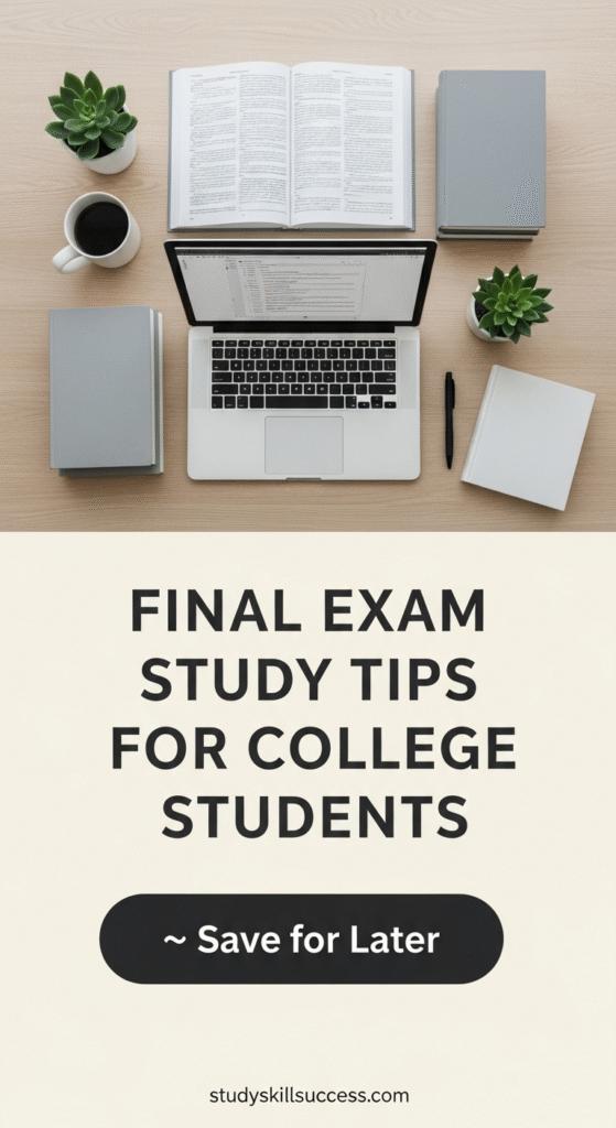 final exam study tips college students