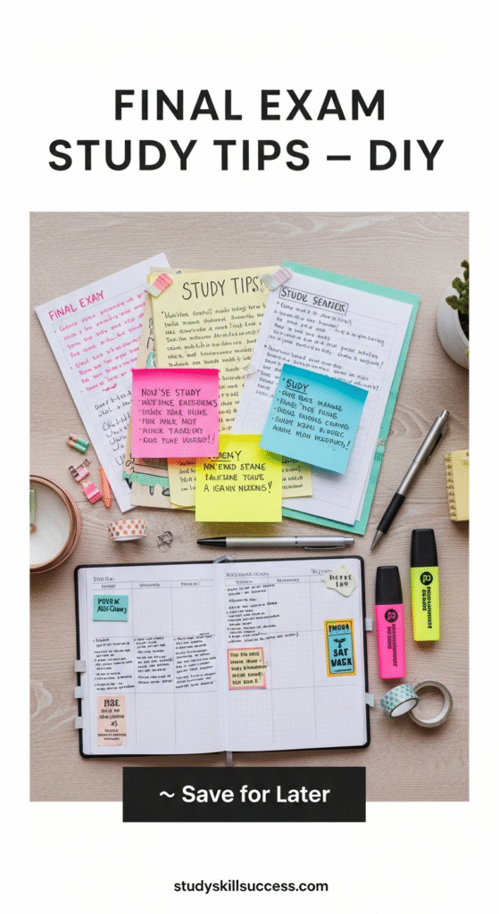 final exam study tips diy