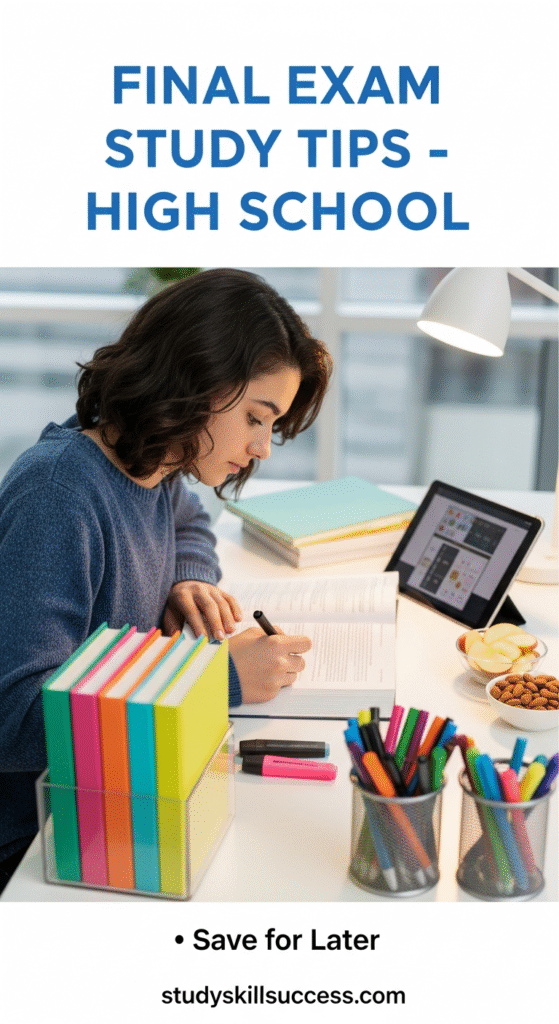 final exam study tips high school