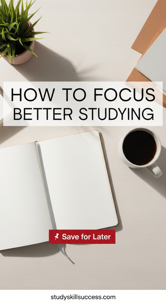 how to focus better while studying