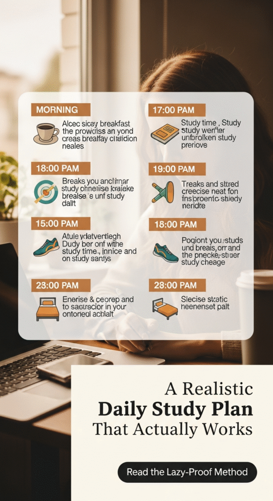 how to stay consistent with daily study habits