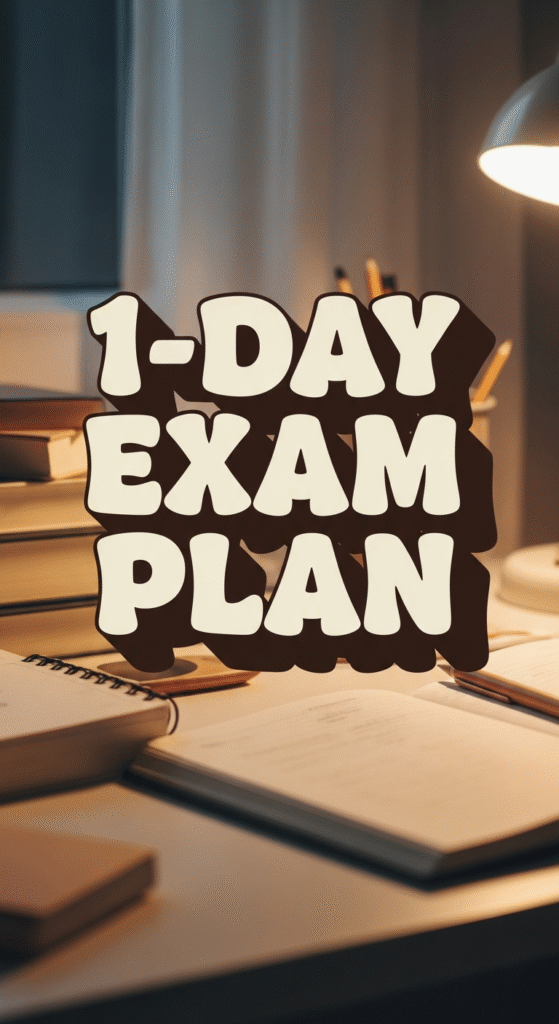 how to study one day before an exam – smart last day tips