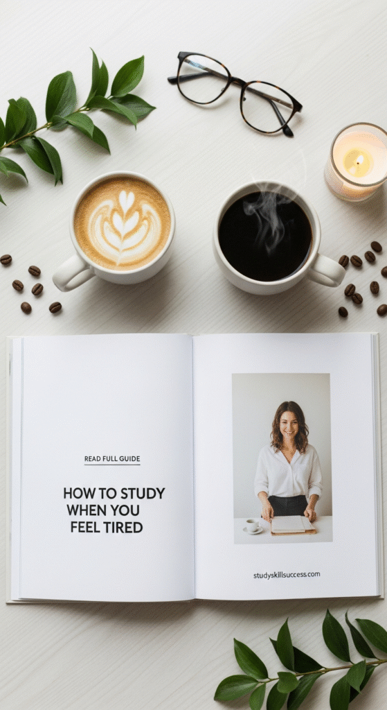 how to study when tired