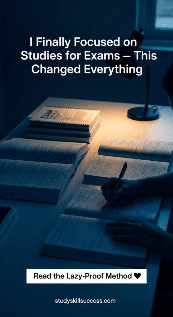 i finally focused on studies for exams — this changed everything