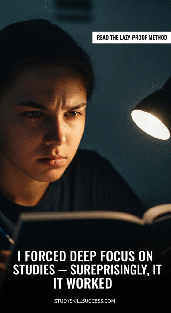 i forced deep focus on studies — surprisingly, it worked