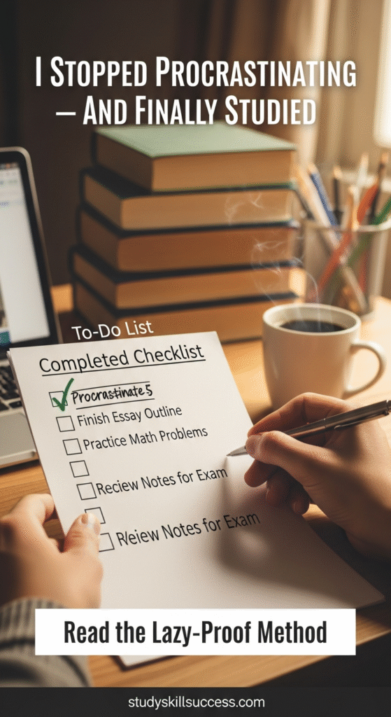 i stopped procrastinating — and finally studied