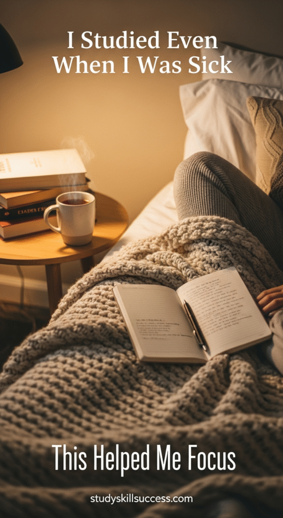 i studied even when i was sick