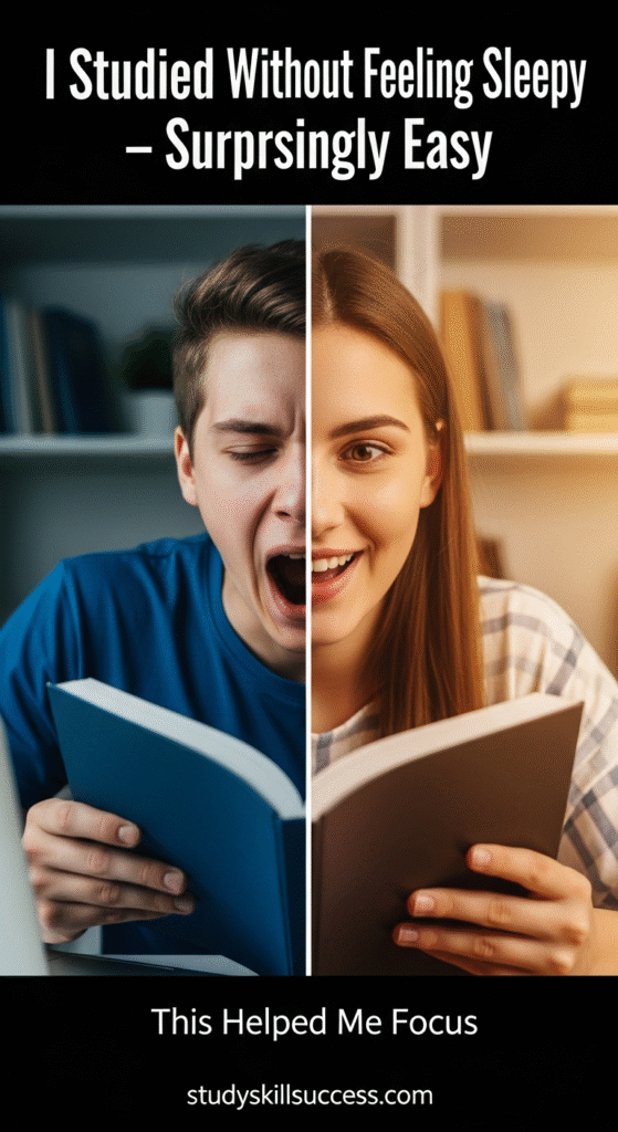 i studied without feeling sleepy — surprisingly easy