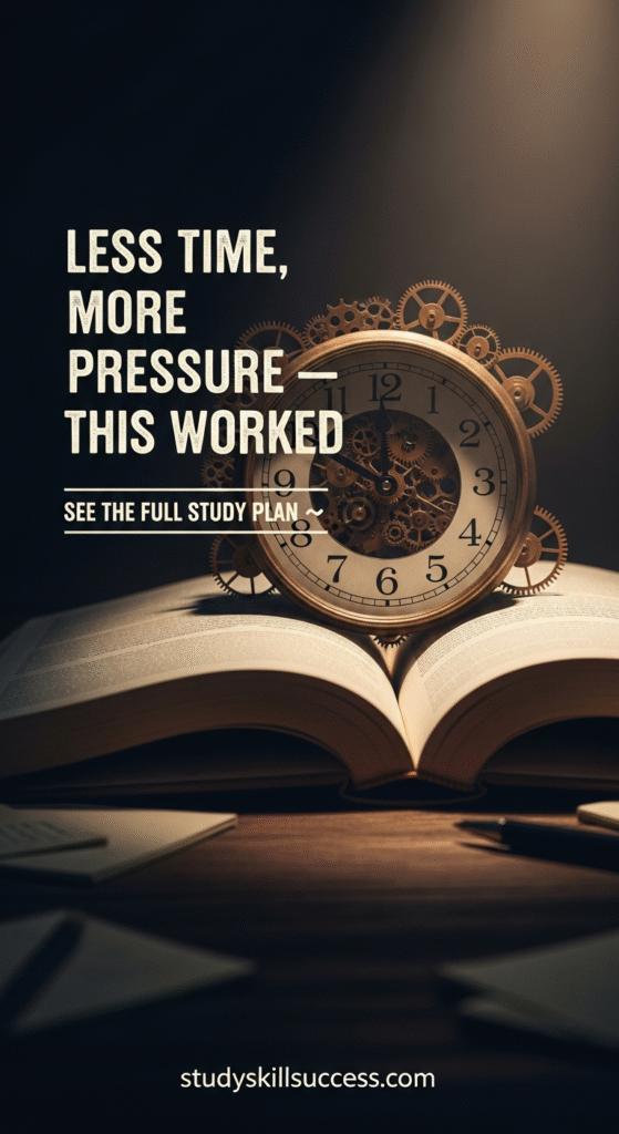 less time, more pressure — this worked