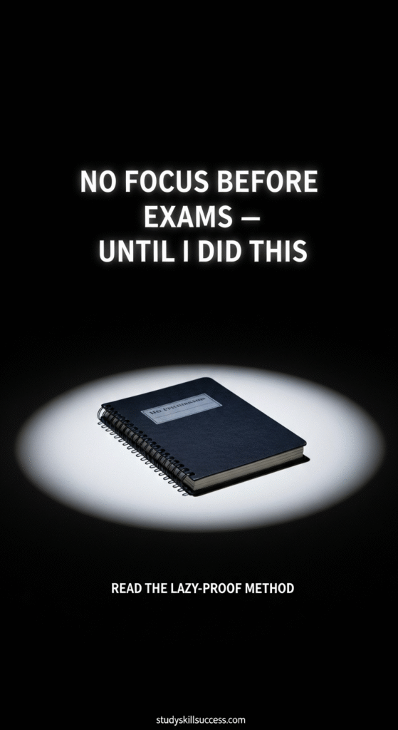 no focus before exams — until i did this