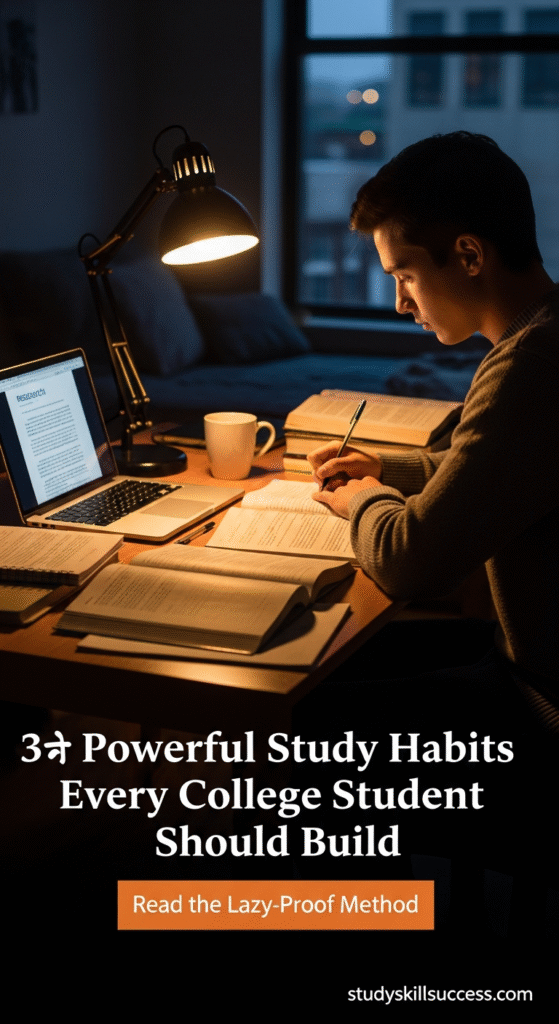 powerful study habits every college student should build