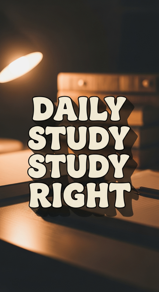 proper daily studying without burnout