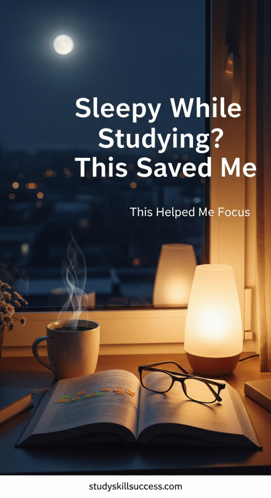 sleepy while studying this saved me