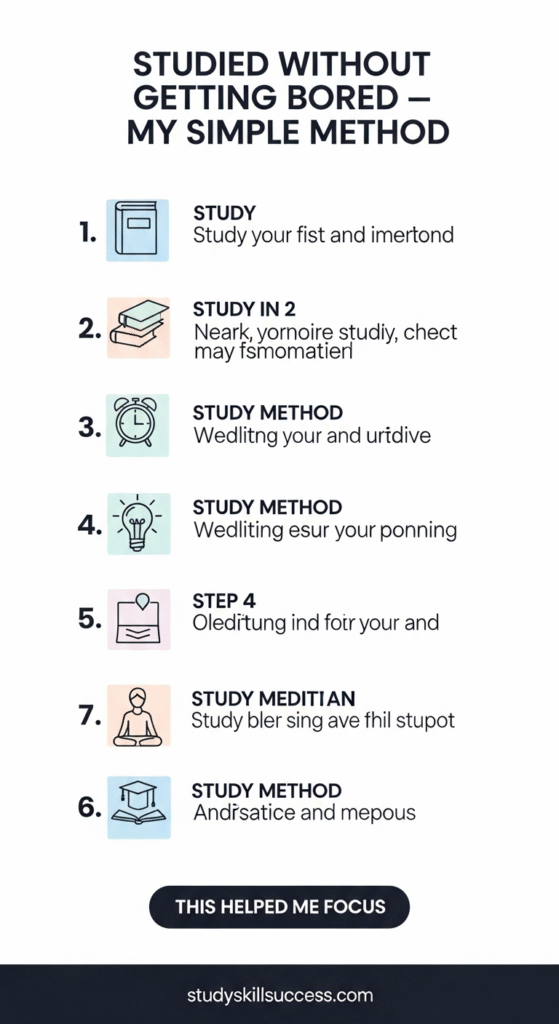 studied without getting bored — my simple method