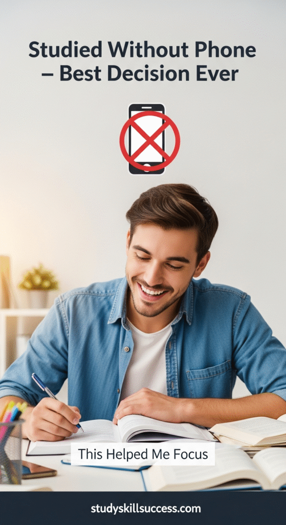 studied without phone — best decision ever