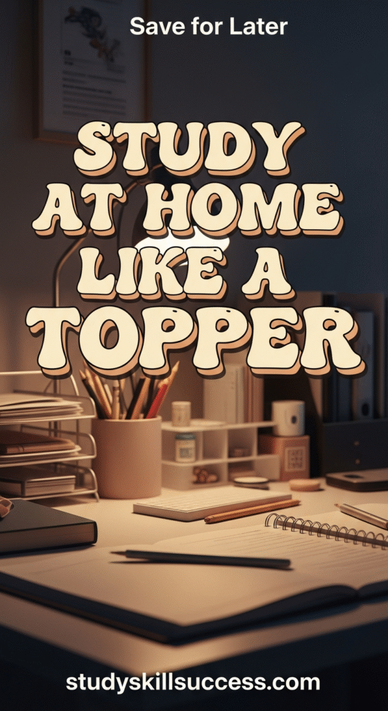 study at home like a topper
