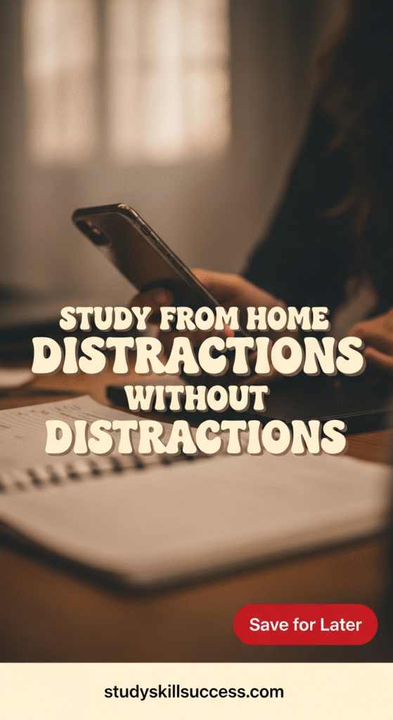 study from home without distractions