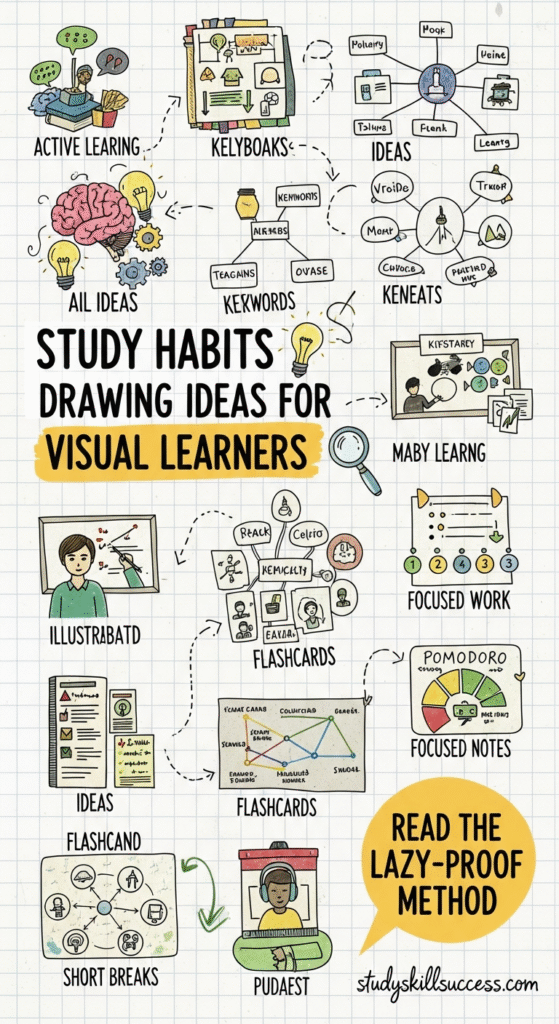 study habits drawing ideas perfect for visual learners