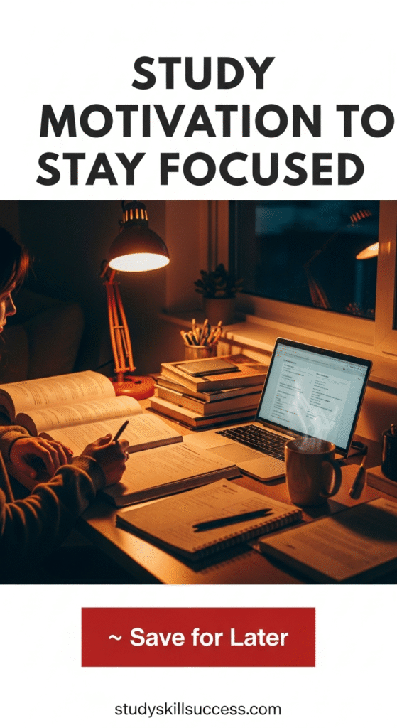 study motivation to stay focused