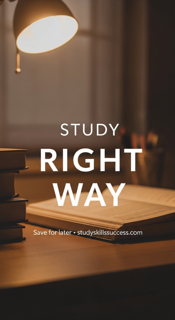 study the right way for exams