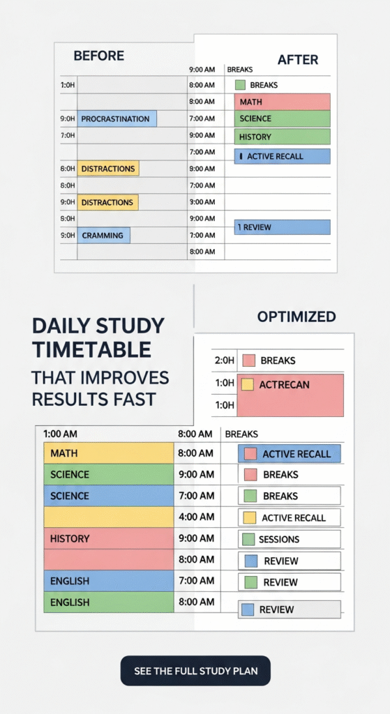 the best daily study routine for busy students