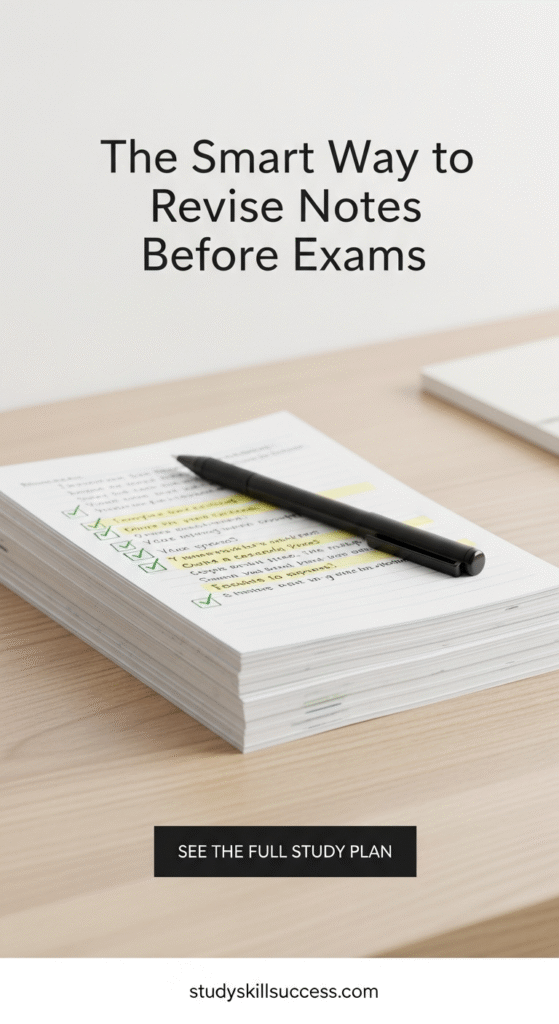 the smart way to revise notes before exams