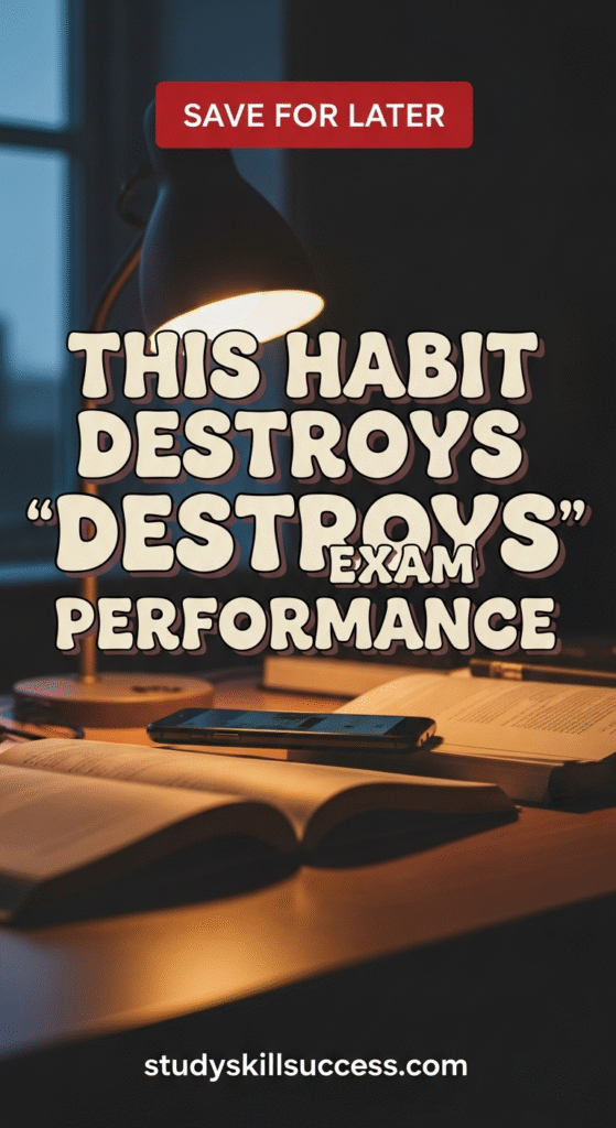 this habit destroys exam performance