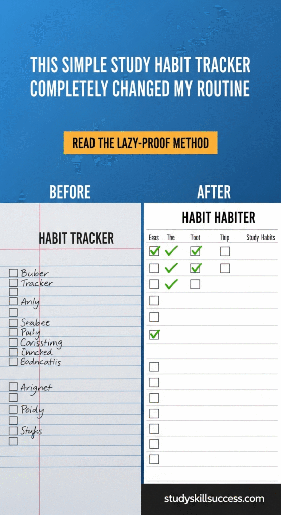 this simple study habit tracker completely changed my routine