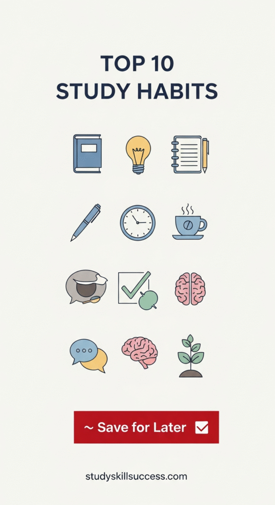 top 10 study habits